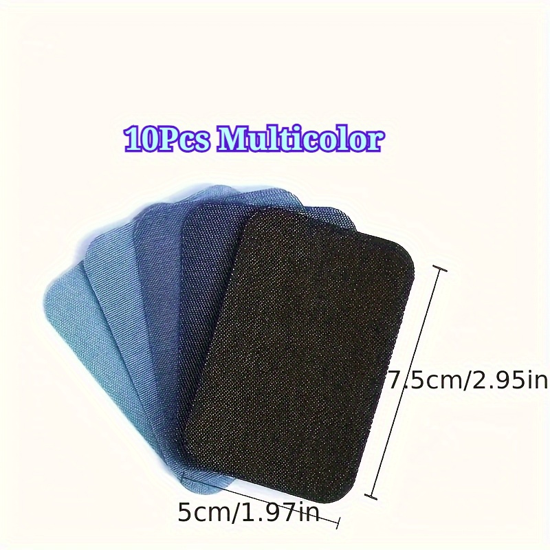 E-shop 10/15/20 Stück Herrenmode Jeans Reparaturflicken, Bügelflicken für Kleidung, Aufbügelflächen aus Gummi für Hosen, rechteckige Stoffaufkleber