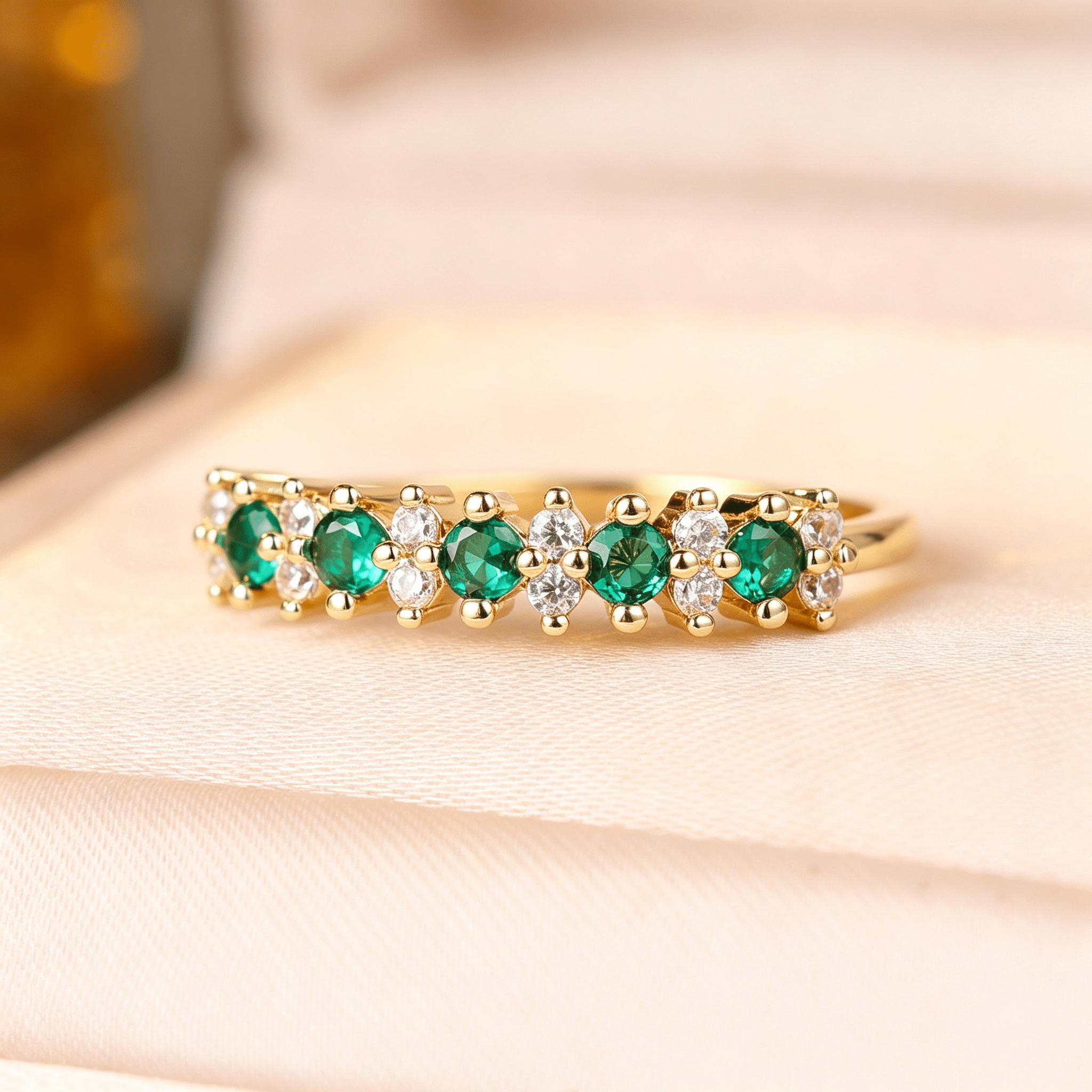 2pcs Teardrop Synthetic Zirconia Stackable Ring Set for Women