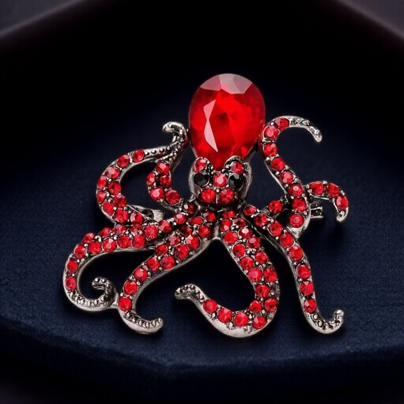 Ocean Series Octopus Brooch, High-End Versatile Accessory