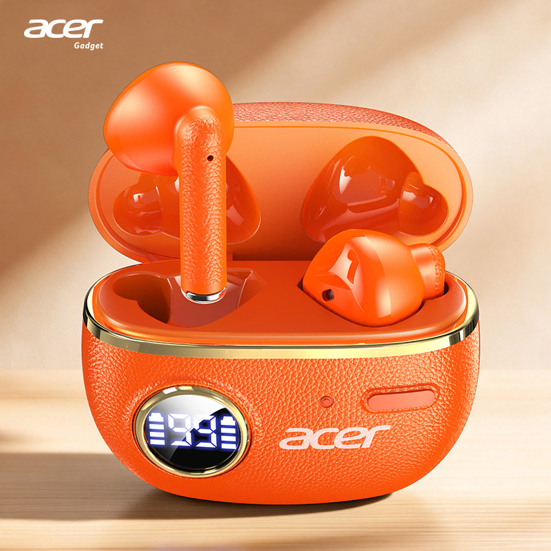 TEMU [acer 2026 New Model] Official Genuine Ohr544 Wireless In-ear Headphones With Led Display Charging Case, 14-hour Super Long Standby, Wireless