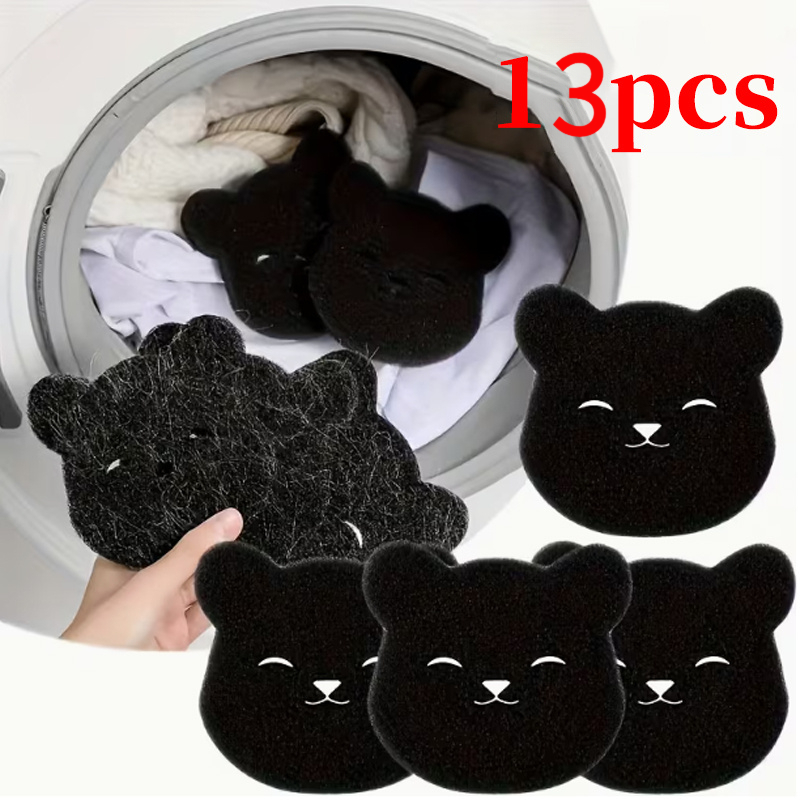 TEMU 13pcs Reusable Pet Hair Cleaning Sponge Set - Washing Machine Dog Hair Remover, Lint Ball Collector, Prevents Clothes From Getting , Easy To