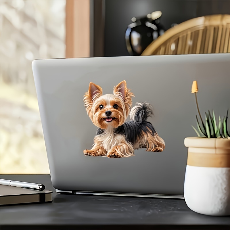 TEMU Yorkshire Terrier Vinyl Decals For Motorcycles, Laptops, Cars, Trucks, Suvs Ideal For Halloween And Christmas Gifts2pcs
