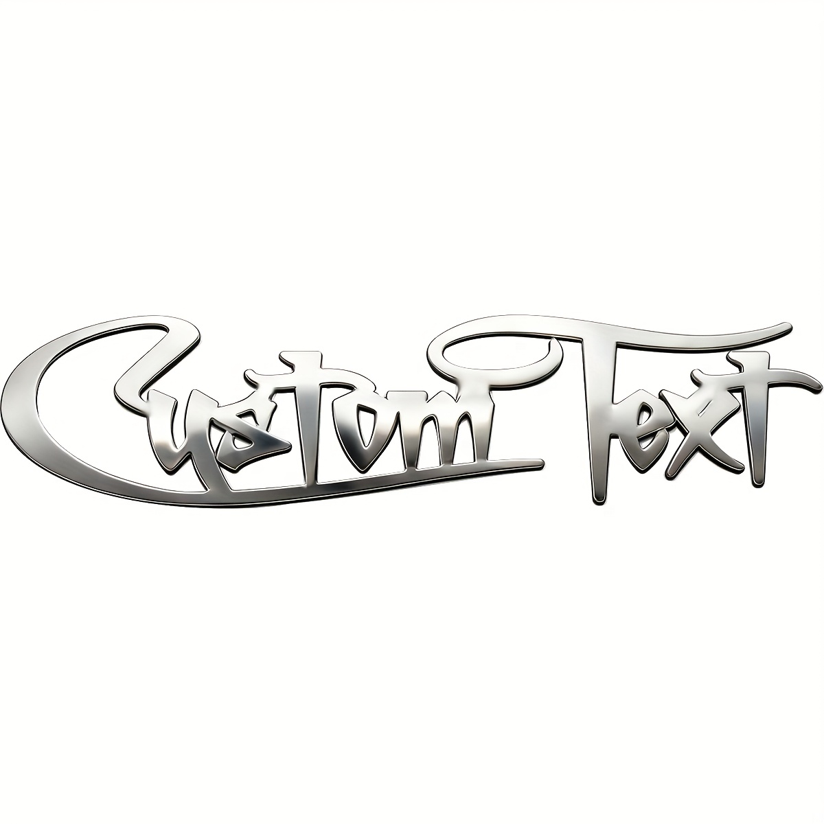 TEMU カスタムパーソナライズメタルカーバッジ、車・トラック・ボート・ピアノ用カスタムネームバッジ、男性向けマンケーブ・レーション、車両改造、クールなステッカーバッジ装飾デカール、車・ピアノ・トラック・ギフト・父の日ギフトに最適