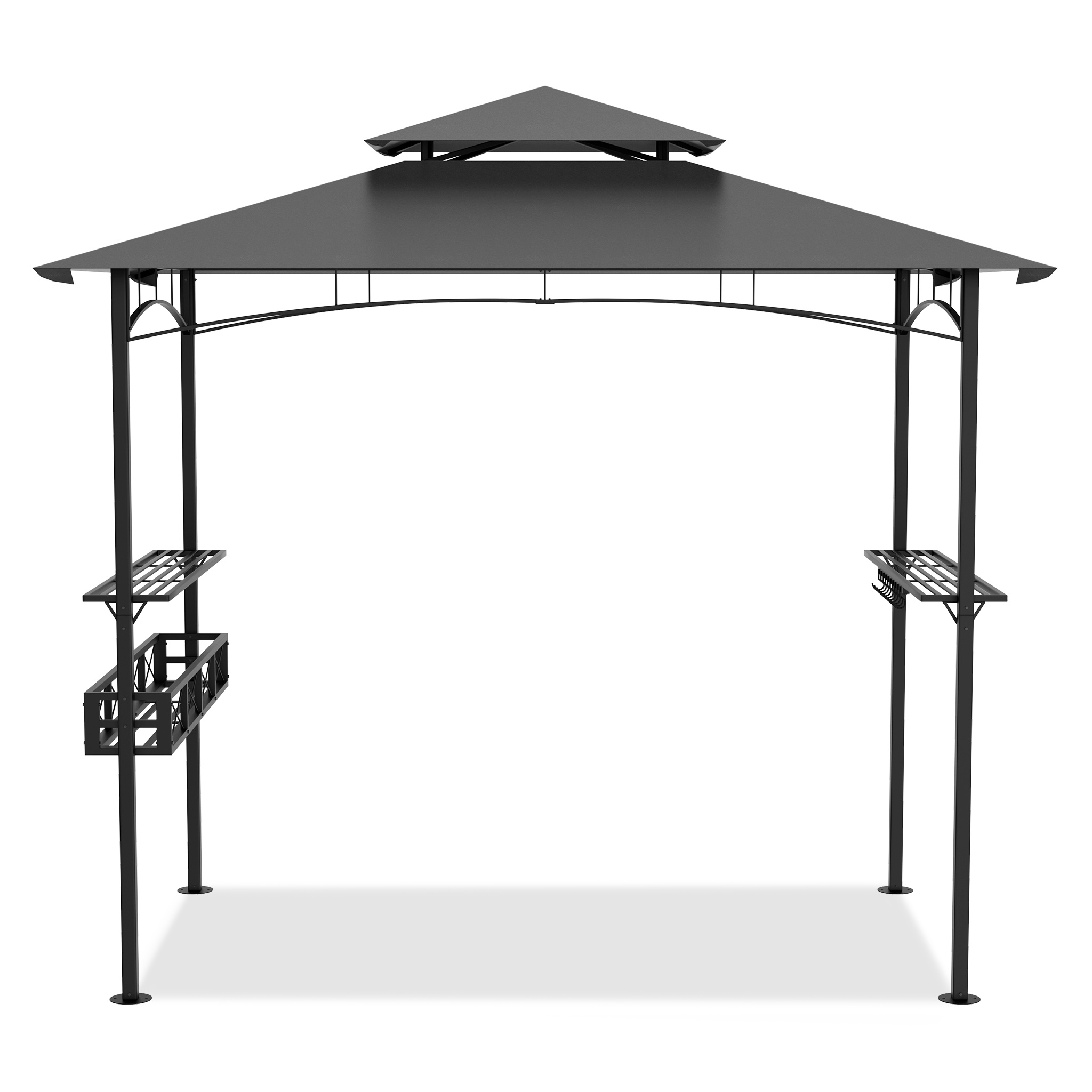 Bbq Garden Garden Tent Party Tent With Bar Counter And Storage Rack Double, 244x138x250 Cm