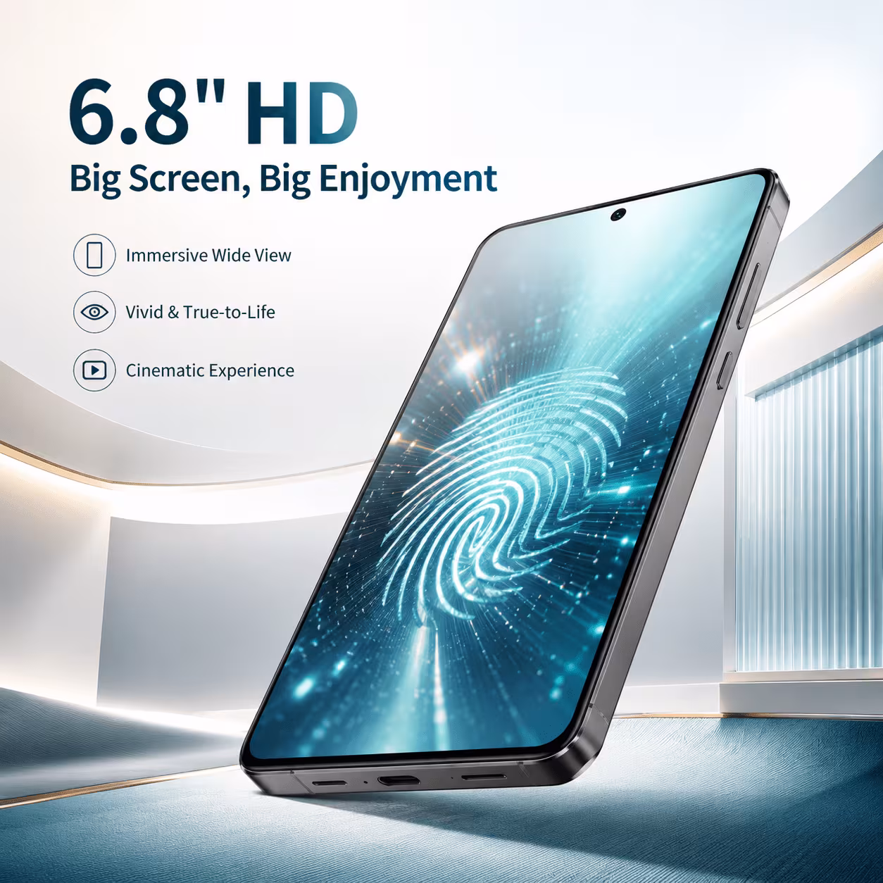 travel backup unlocked smartphone 6 8 hd large display 4 64gb standby built camera package accessories Product details 1