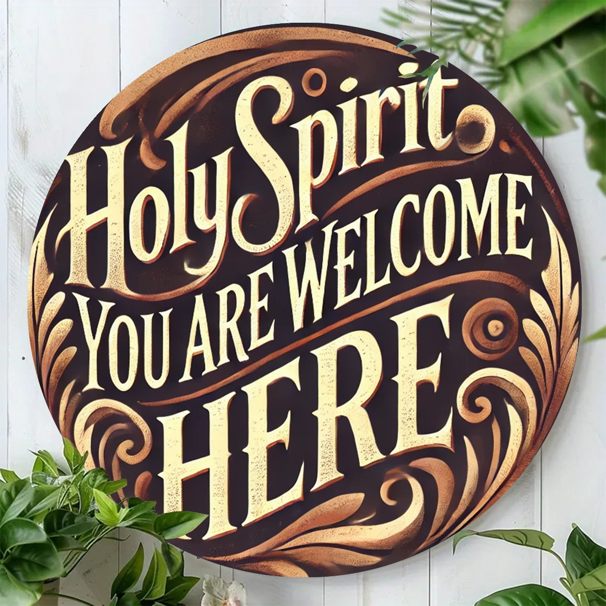 

1pc Welcome Sign Theme Style Aluminum Plaque Decoration Painting, 7.8x7.8 Inches, Used For Wall Decoration Art Plaque And Is An Ideal Gift For Gifting Art