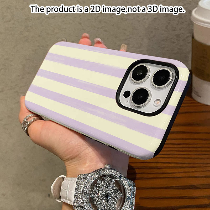 TEMU Phone Case: 2d Flat Design Printed Cream Purple Phone Case, Stylish And Case For Iphone 17/17 Pro/17 Pro Max/15 Pro/15p/13/11/12/xs8/plus/7,