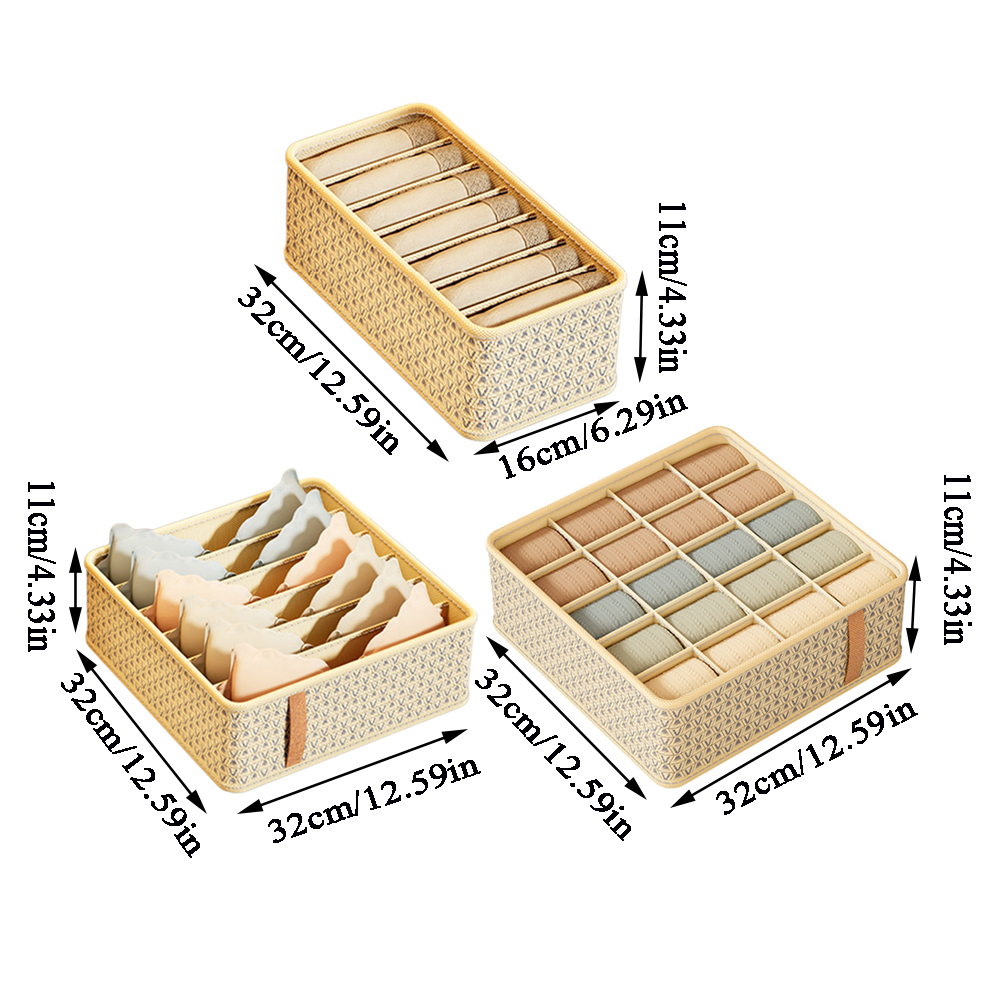Складной тканевый органайзер для нижнего белья, разделитель для ящиков, многослойная сетка, для бюстгальтеров, носков, хранения в шкафу, коробка для хранения, отделение для гардероба, детали 1