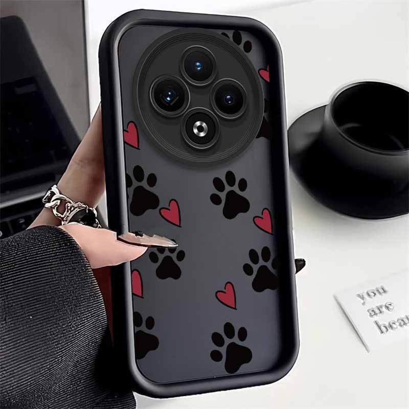 TEMU Phone Case: Footprints Love For Redmi 14c 4g With Comfortable Feel Case Featuring Lightweight Ideal For Casual