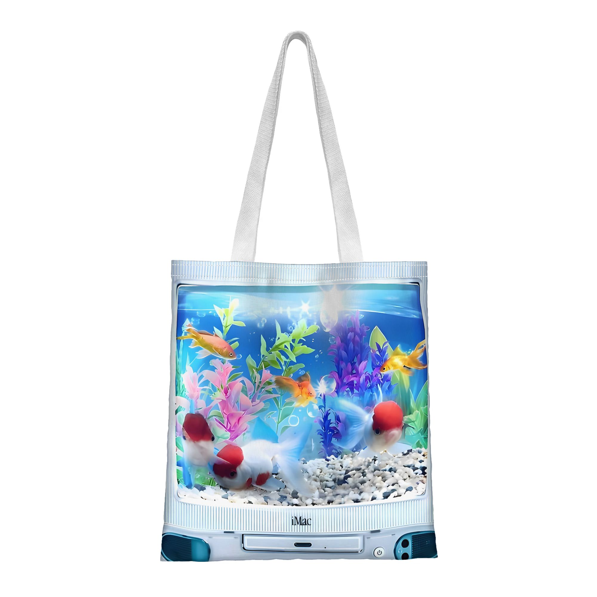 TEMU Tote Bag Suitable For Fashion, Durable Shoulder Bag With Font Print, Lightweight Grocery Shopper & , Nostalgic Yiwu-, Travel