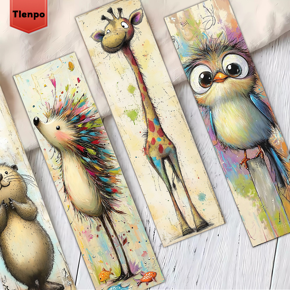 Image of 32pcs, Whimsical Animal Bookmarks. Fantasy-themed Animal Bookmarks, Fun Page Markers, Decorative Page Dividers, Bookmarks For Reading In Bookstores, And For