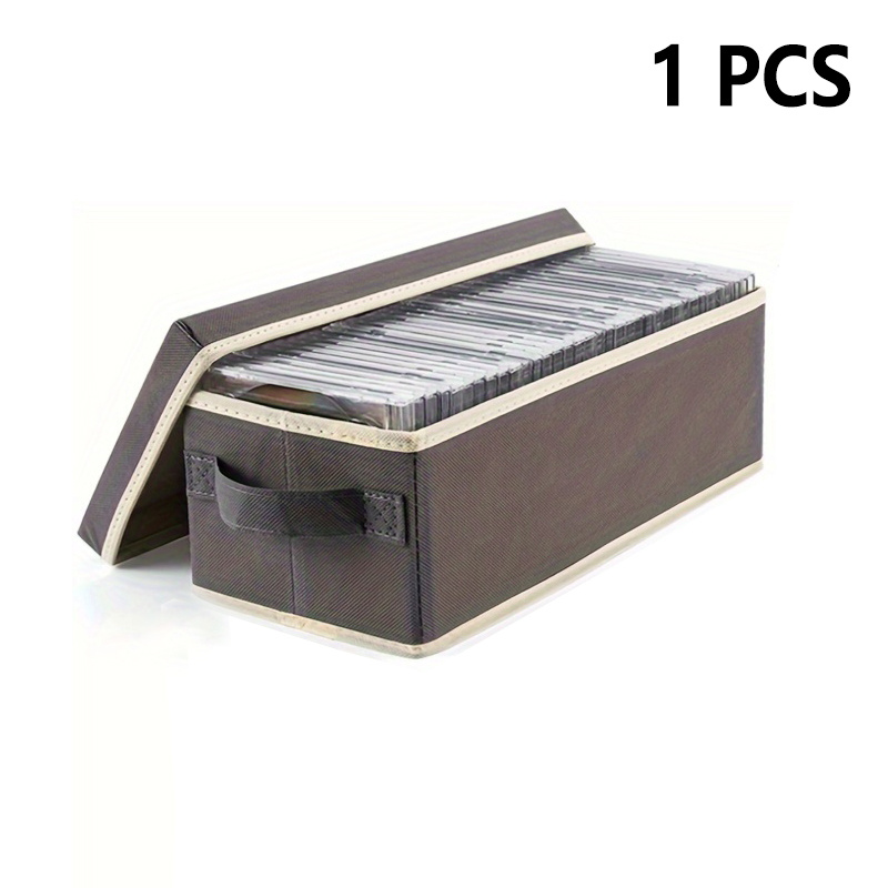 High-Capacity Portable CD/DVD Storage Case, Foldable Design