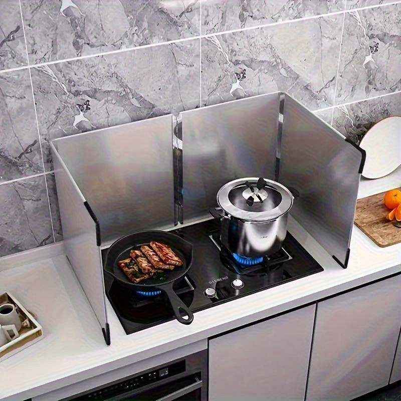 E-shop Faltbarer Spritzschutz aus Edelstahl, Antihaft-Öl-Spritzschutz zum , Kochen und für den Herd – Kompaktes, einfach zu verstauendes Küchenwerkzeug