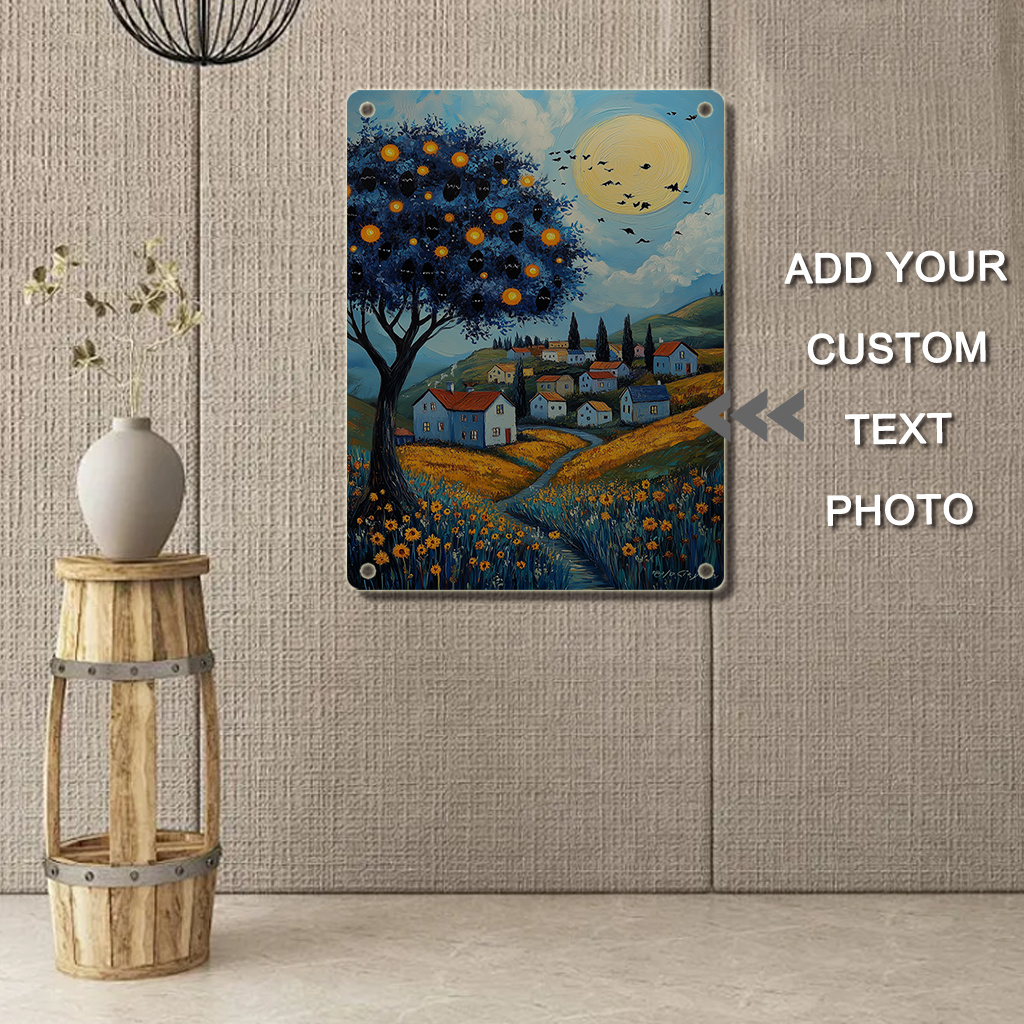 Personalized Photo Metal Wall Plaque with Your Own Image