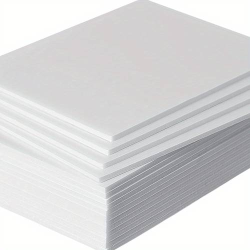 25pcs of white foam panels rectangular pvc sheets suitable for crafts displays and educational projects sturdy and mounting boards crafting materials board polystyrene foam
