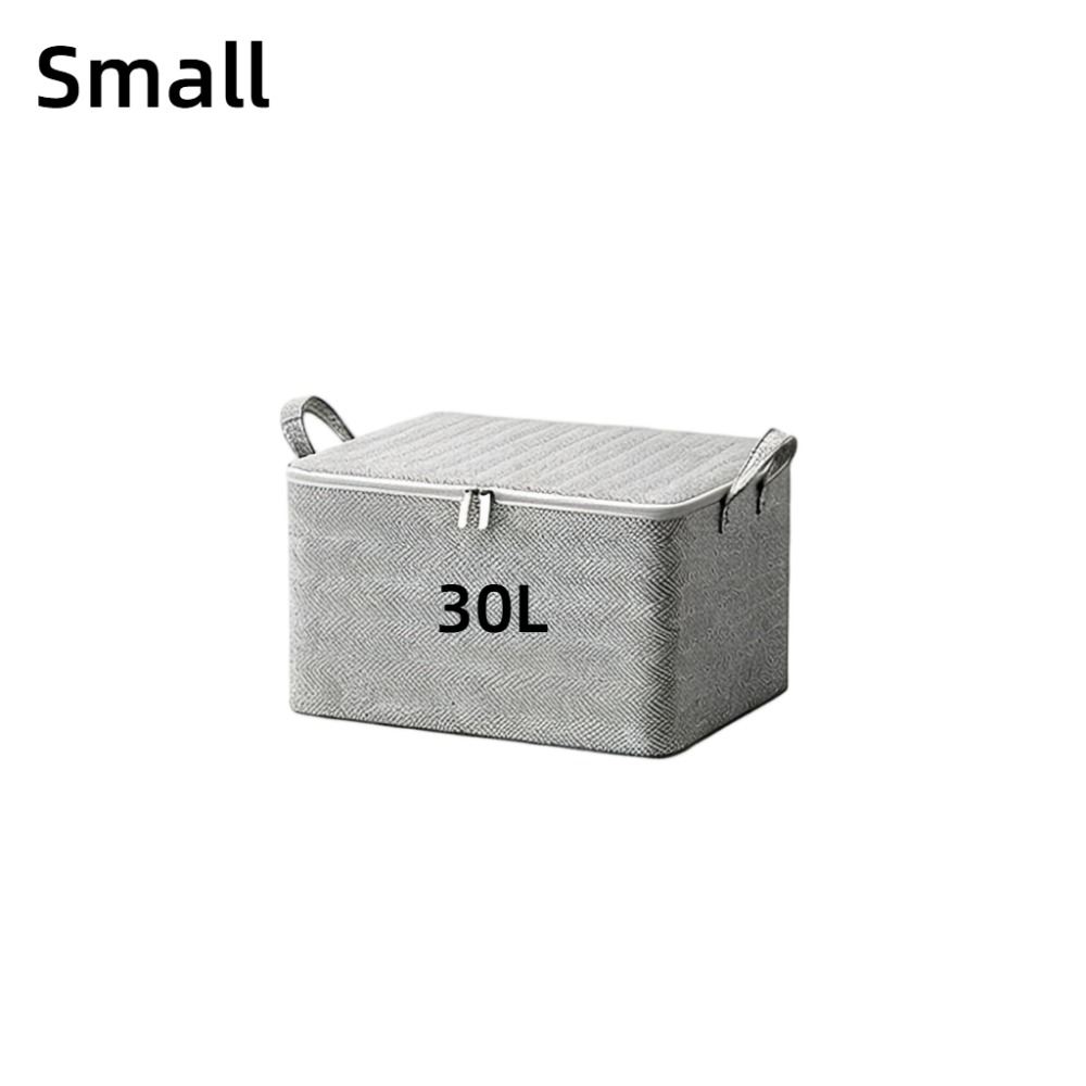 TEMU Organisateur de placard encombrant de grande , boîte de rangement pliable en tissu non tissé avec couvercle, plusieurs tailles disponibles,