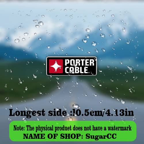 1pc logo sticker red black waterproof vinyl self decal with black frame durable one time use for cars laptops motorcycles boats plastic glass metal heavy duty brand decoration ideal for tool