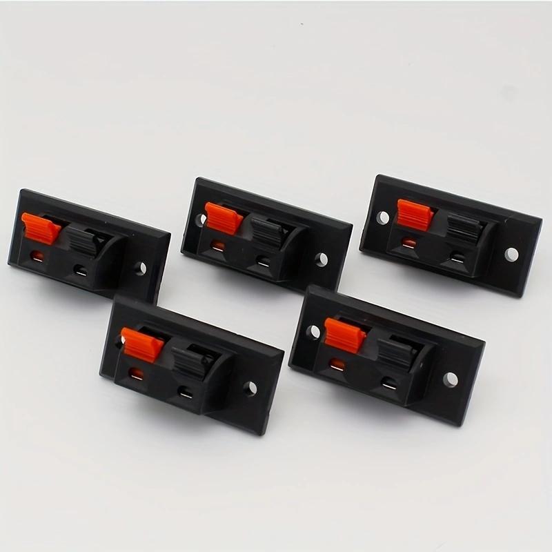 5pcs, 2 Speaker Clips, 2p Spring Terminal Audio Terminal, 2 Aging Test Clips
