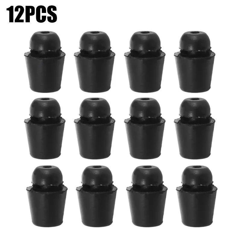 TEMU 12pcs Black Door Protectors - Anti-impact Rubber Bumpers, Self-adhesive Bumpers For Door Operation And Durability