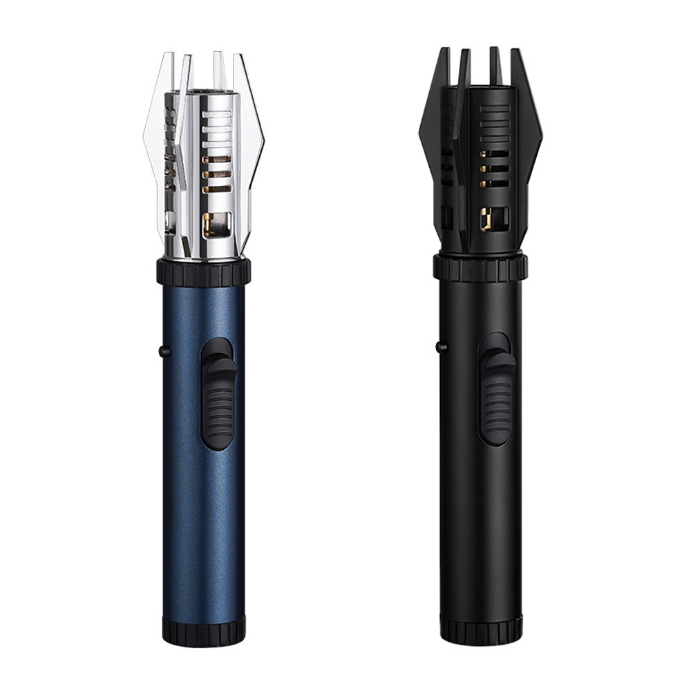 TEMU (butane Not Included)2pcs Lighter, Butane Flame, Metal Material, 360 ° Use, Outdoor Windproof Turbine Torch Jet Lighter Ignition Gun, Welding