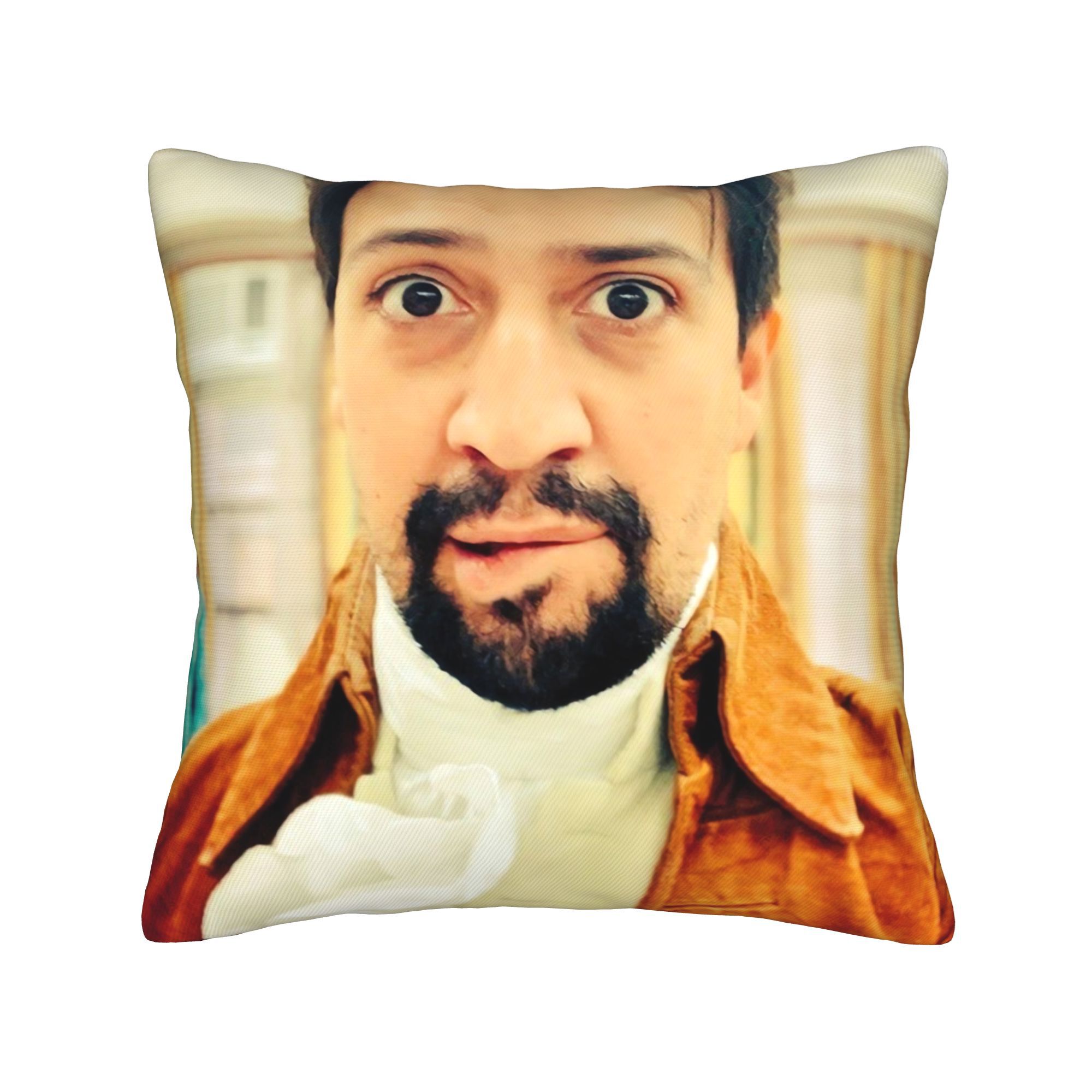TEMU Lam Manuel Bitten Lip Muted Tone Single-sided Print Pillowcase A Atmosphere For Home Corners