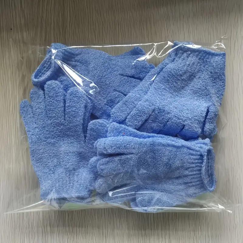 5pcs Exfoliating Shower Gloves Dual Sided Exfoliating Gloves