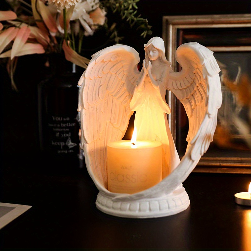 1pc elegant art deco angel candlestick sculpture decor - Temu Belgium