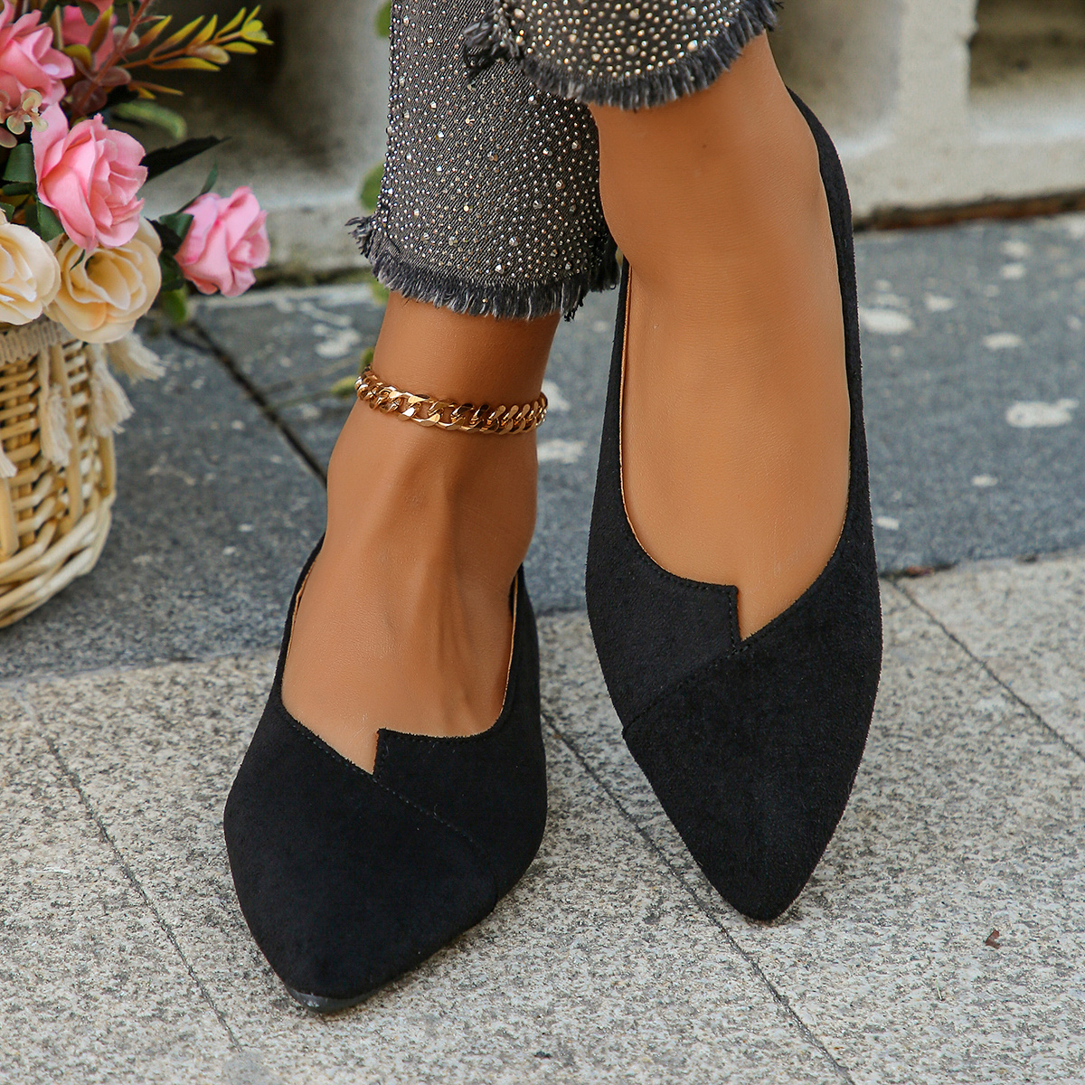 Image of /summer Plus-size Women' And Versatile Soft-soled Flat Shoes, Breathable Slip-on Loafers For Daily Wear, Lightweight And Comfortable Women's Shoes, Women Shoes Elegant Women Shoes Shoes