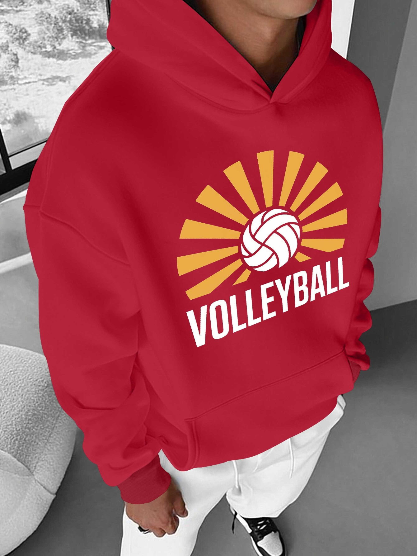 sudadera casual hombre estampado voleibol vintage Temu Guatemala