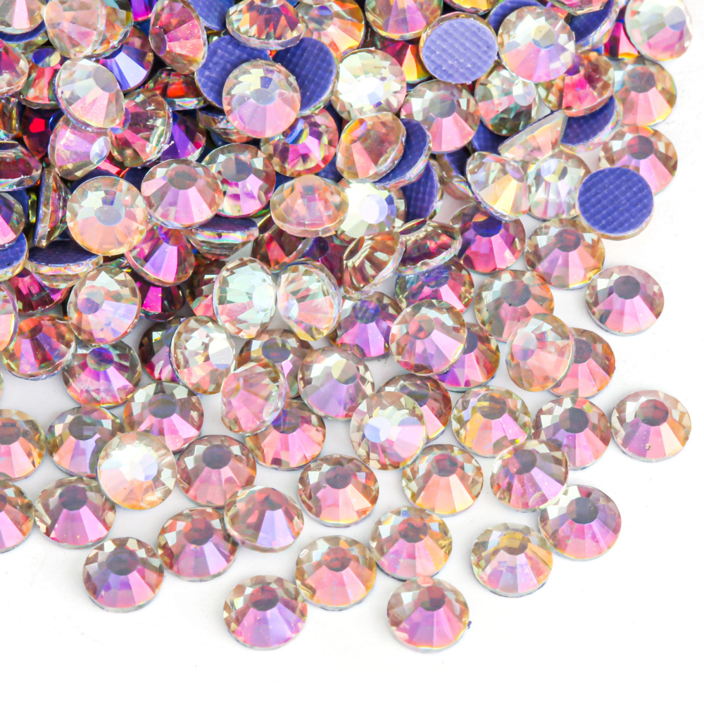 TEMU Cherry Series Hot Fix Crystal Rhinestones High Quality Crystal Hot Melt Rhinestones Ss6-ss30