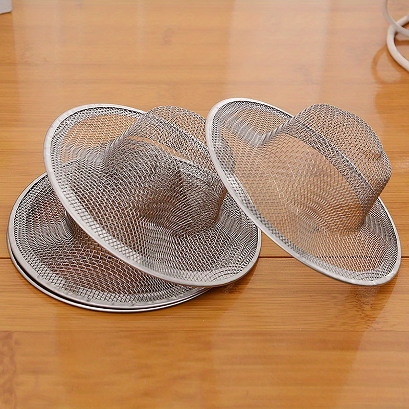 

1pc Stainless Steel Drain Filter, Mesh Screen Strainer, Sink Hair , Shower Drain Stopper, Home Accessories