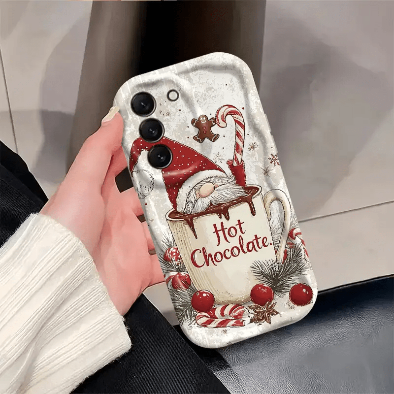 TEMU Phone Case - [2d Flat] Santa Pattern Phone Case, Compatible With Galaxy A72 S21-5g/s30/g991 S21 S22 S23 S24 S25 A50 A55 A14 A16 Graffiti Print,
