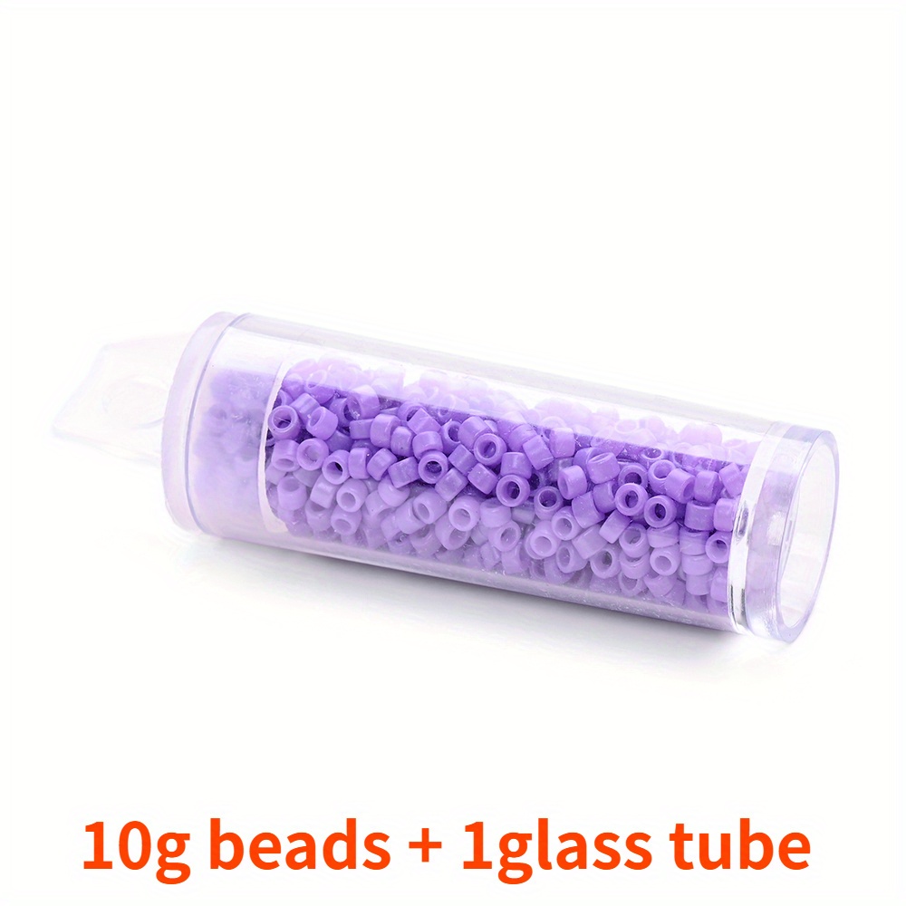 10g 3mm Colorful Glass Seed Beads for Jewelry Making