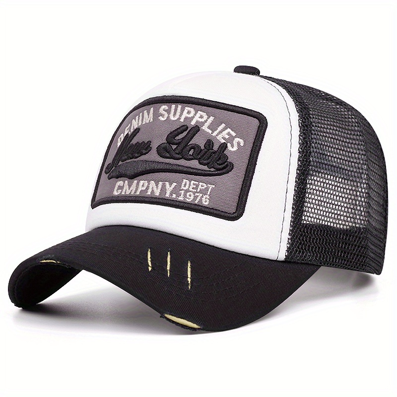 Men&;s Retro Vintage Trucker-inspired Baseball Cap - Lightweight Breathable Mesh Back With 3d Lettering & Nyc Taxi Patch, Hat For Casual & Themed Events (father&;s Day, ) - Stylish Gift For Men.woven