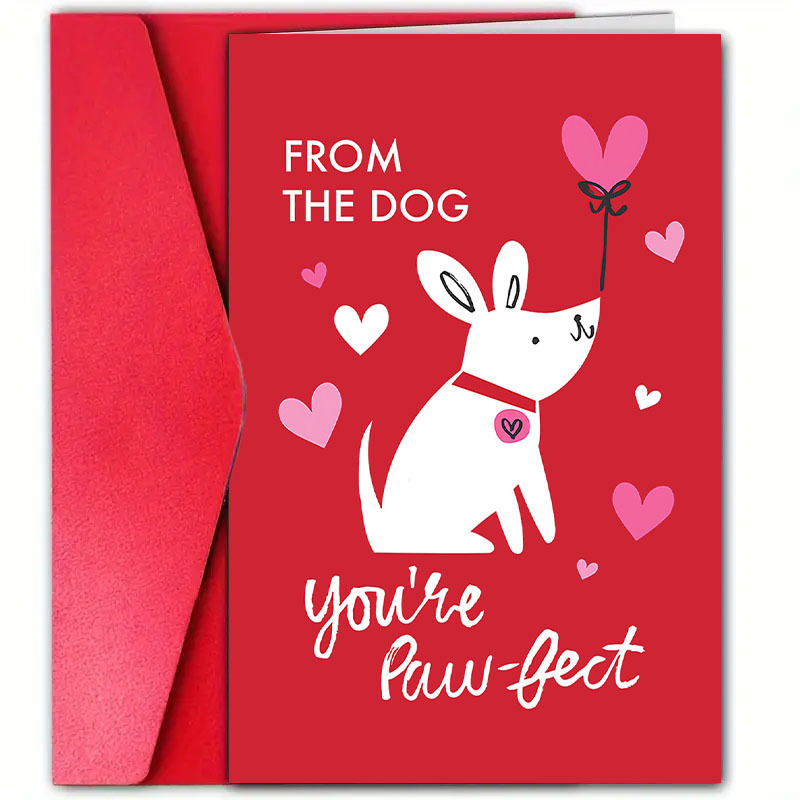 

1pc Valentine's Day Greeting Card - "you're -fect" - 12cm X 18cm Paper Card With Envelope For Partner, Husband, Wife, Boyfriend, Girlfriend - Unique And Fun Anniversary Card