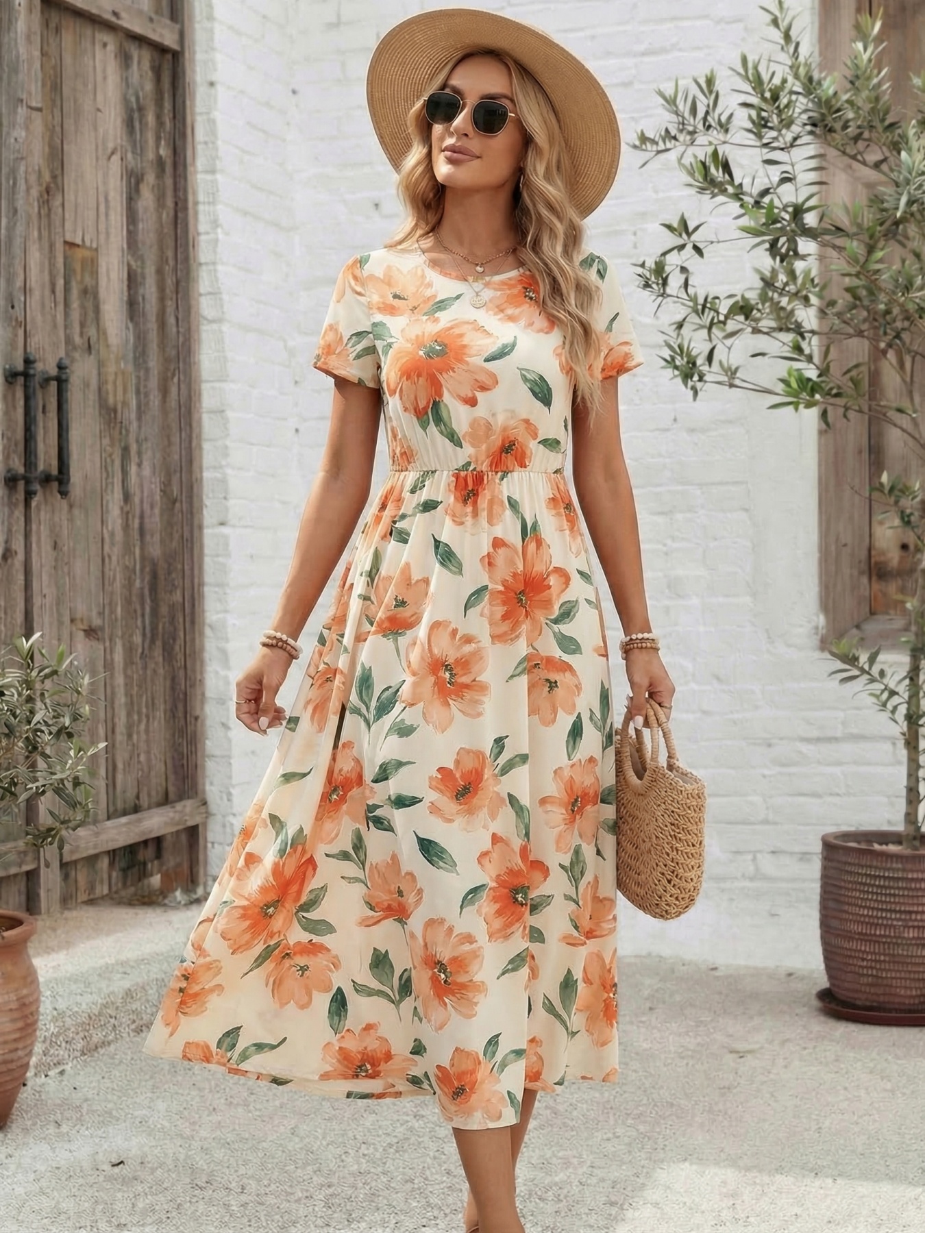 green emerald velvet dress PRETTYGARDEN Women's 2026 Summer Casual Midi Dresses Square Neck Short  Sleeve Smocked A Line Floral Flowy Elegant Boho Dress (Army Green,Small) at  Amazon Women's Clothing store