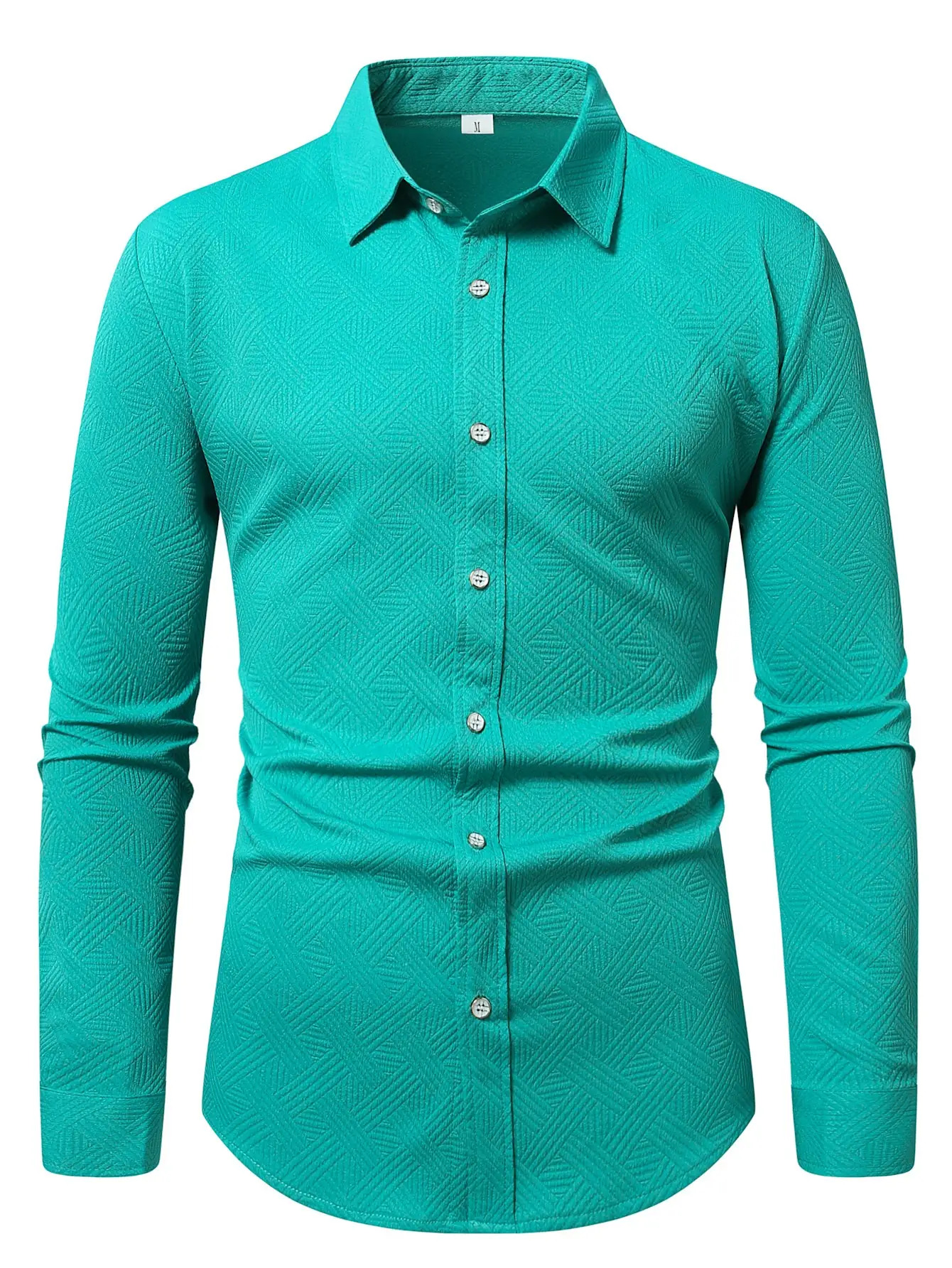 turquoise dress shirt for men sold on Temu United States