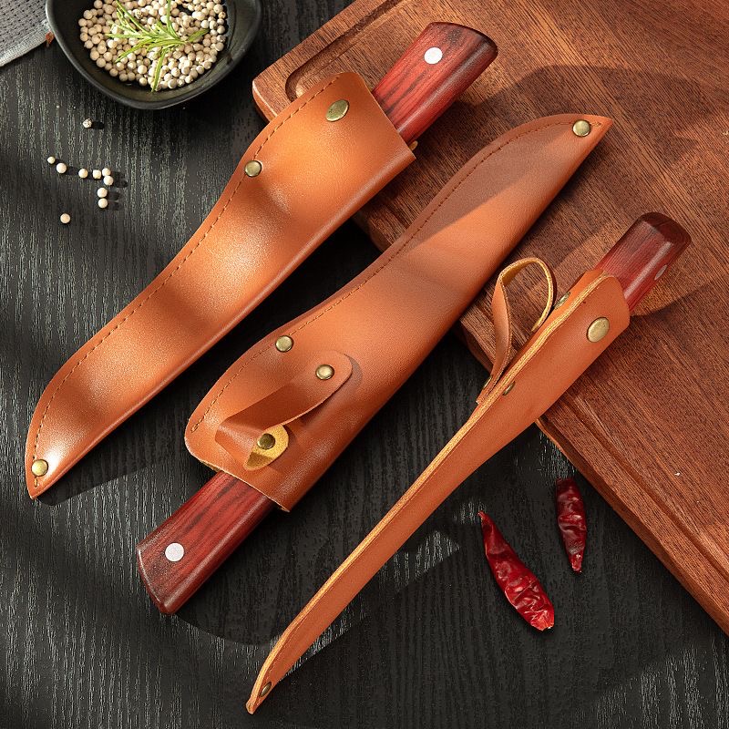 TEMU 3pcs Set Of Stainless Cutting Knives | Comfortable Wooden Handle, Kitchen Hand , Clip Point Blade, 304 Stainless Steel, Suitable For Cooking And Cutting
