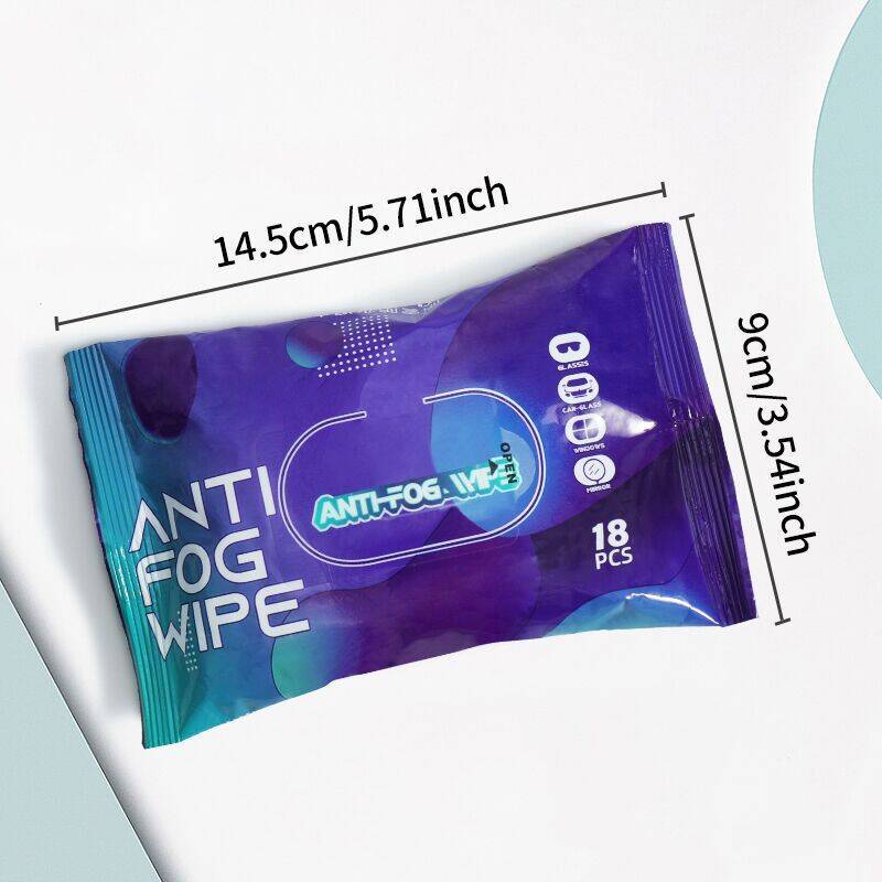 1pc of 18 anti fog wipes multifunctional non woven single sheets easy to clean car windows and glasses portable and convenient   solution details 3