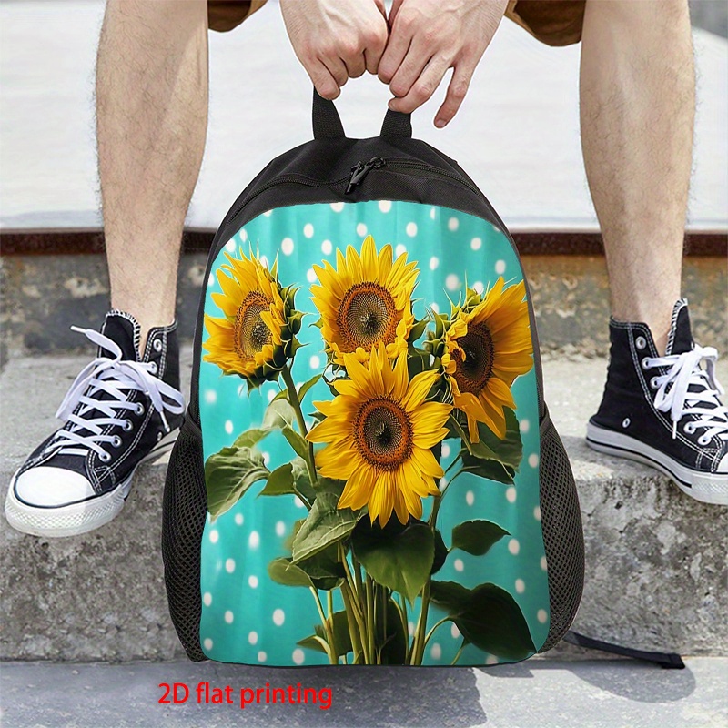 mini sunflower backpack - cute, lightweight, adjustable  display picture 1