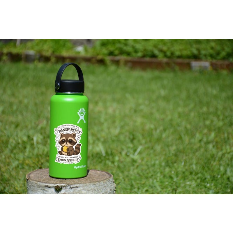 TEMU Funny Raccoon Sticker, "not " Humor Vinyl Decal, Waterproof Raccoon-themed Funny Sticker, Durable Scratch-resistant Humor Vinyl, Cute Raccoon,