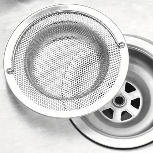 1pc sink strainer with handle anti clogging mesh filter suitable for kitchen and bathroom sinks prevents clogging without ideal for draining vegetable and fruit residue kitchen sink installation parts