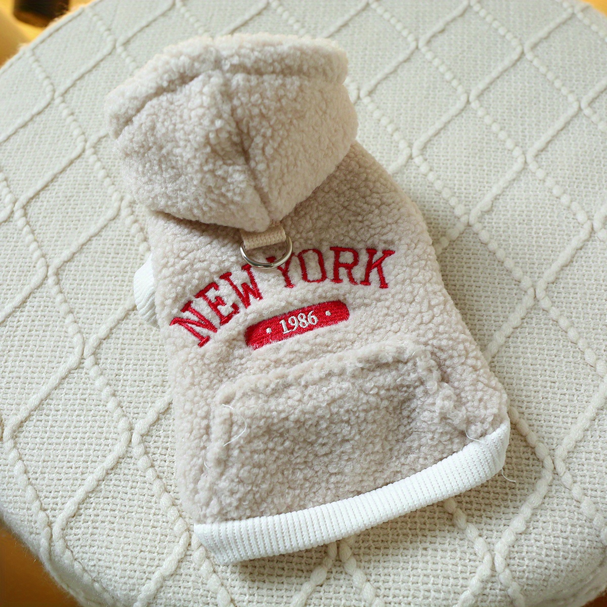 TEMU Sweatshirt Pet Clothes Dog Outfit Apparel Small Dog Autumn Winter Warm Comfortable