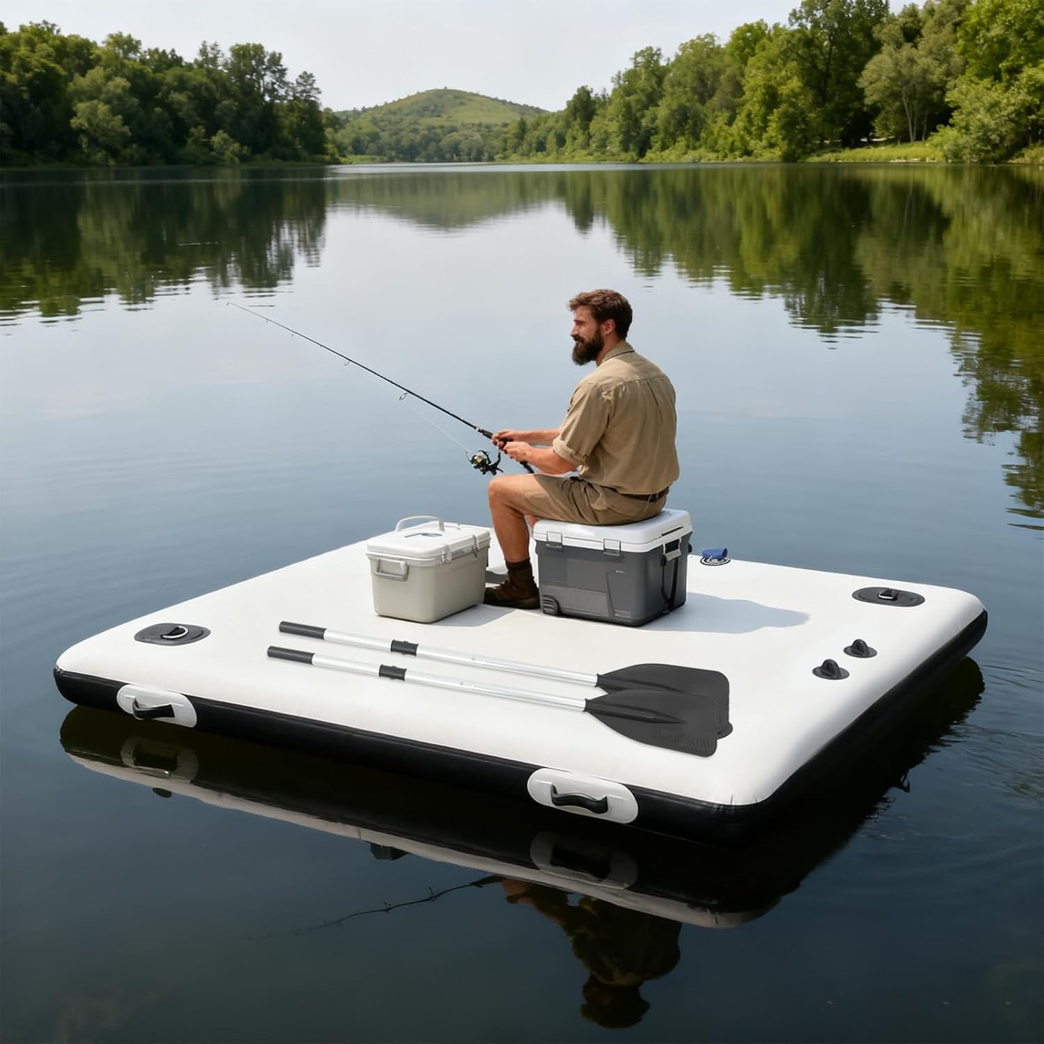 inflatable boats with motor sold on Temu United States