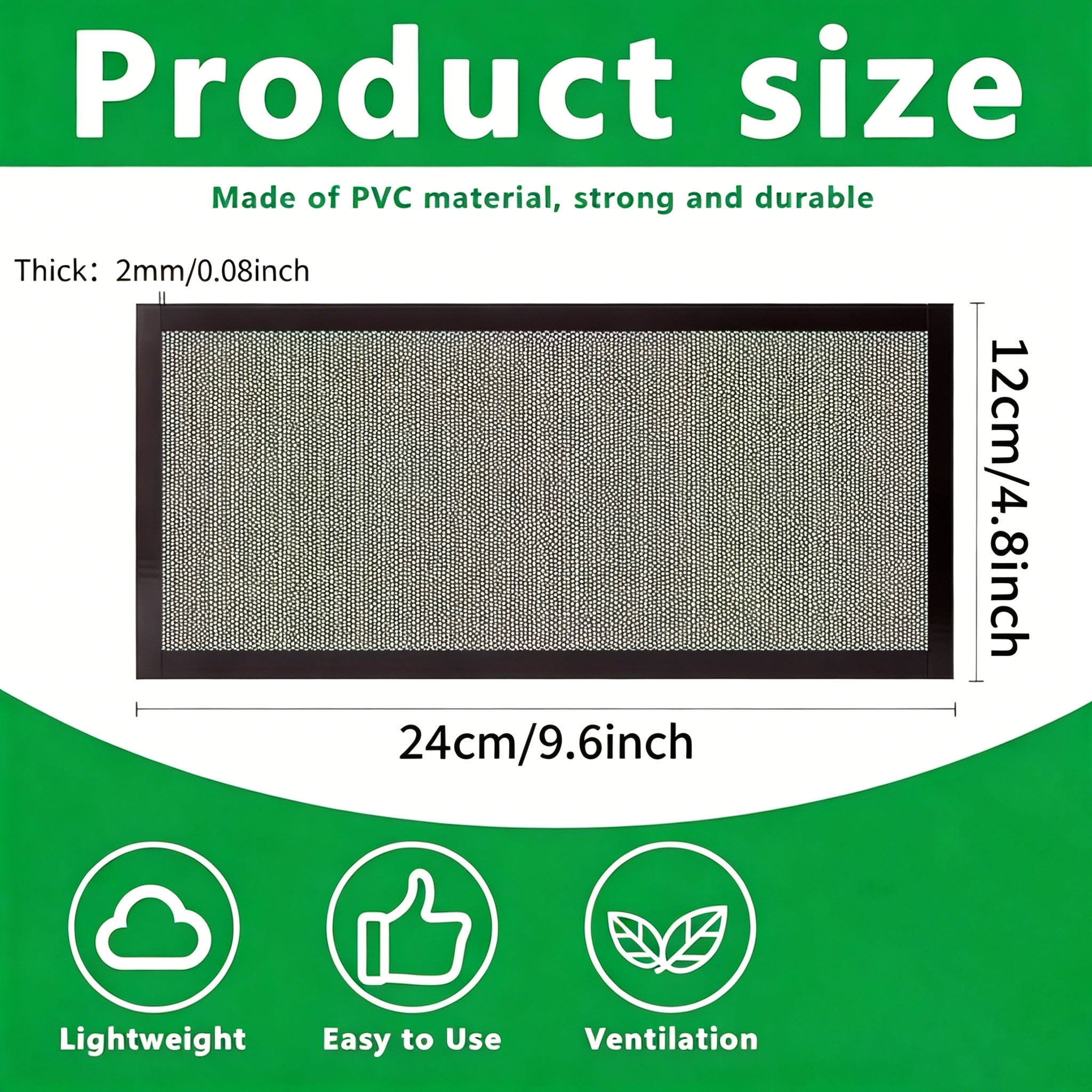 TEMU Black Ventilation Cover Plate, 6pcs, 4 Inches X 10 Inches Residential Standard Floor Ventilation Opening, Rv Residential Air Conditioning Vent