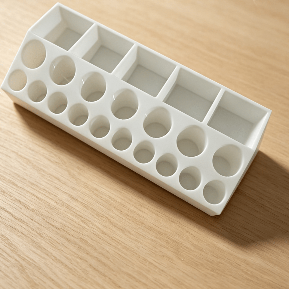 TEMU Sloped Design Perfume Sample Rack, Desktop Mini Fragrance Bottle Display And Storage Rack, Portable Travel Perfume Spray Bottle Organizer,