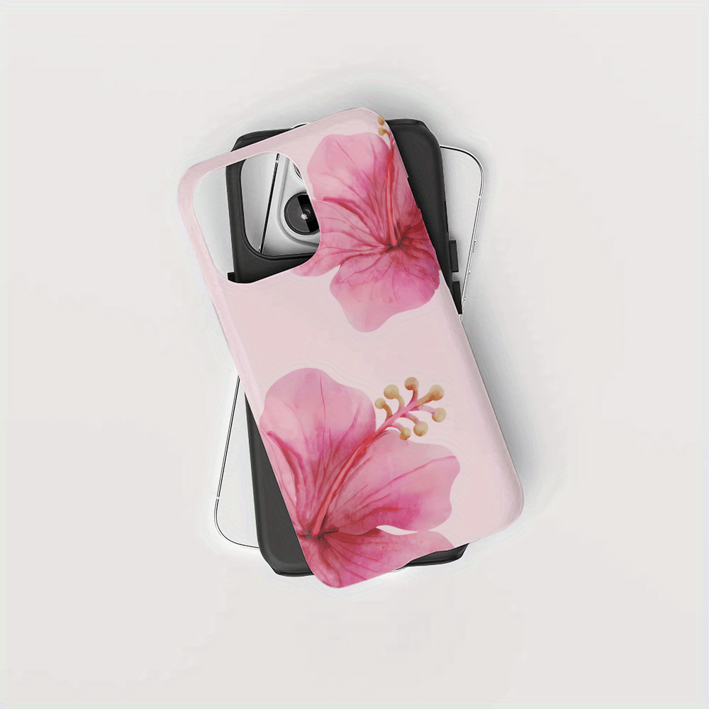 TEMU Phone Case - Stylish And Minimalist, Floral Pattern Phone Case For Iphone 17, 16 Pm, 15 Pm, 13, 13 Mini, 12, 11, Xs Max, 7, Se2 Glossy Case