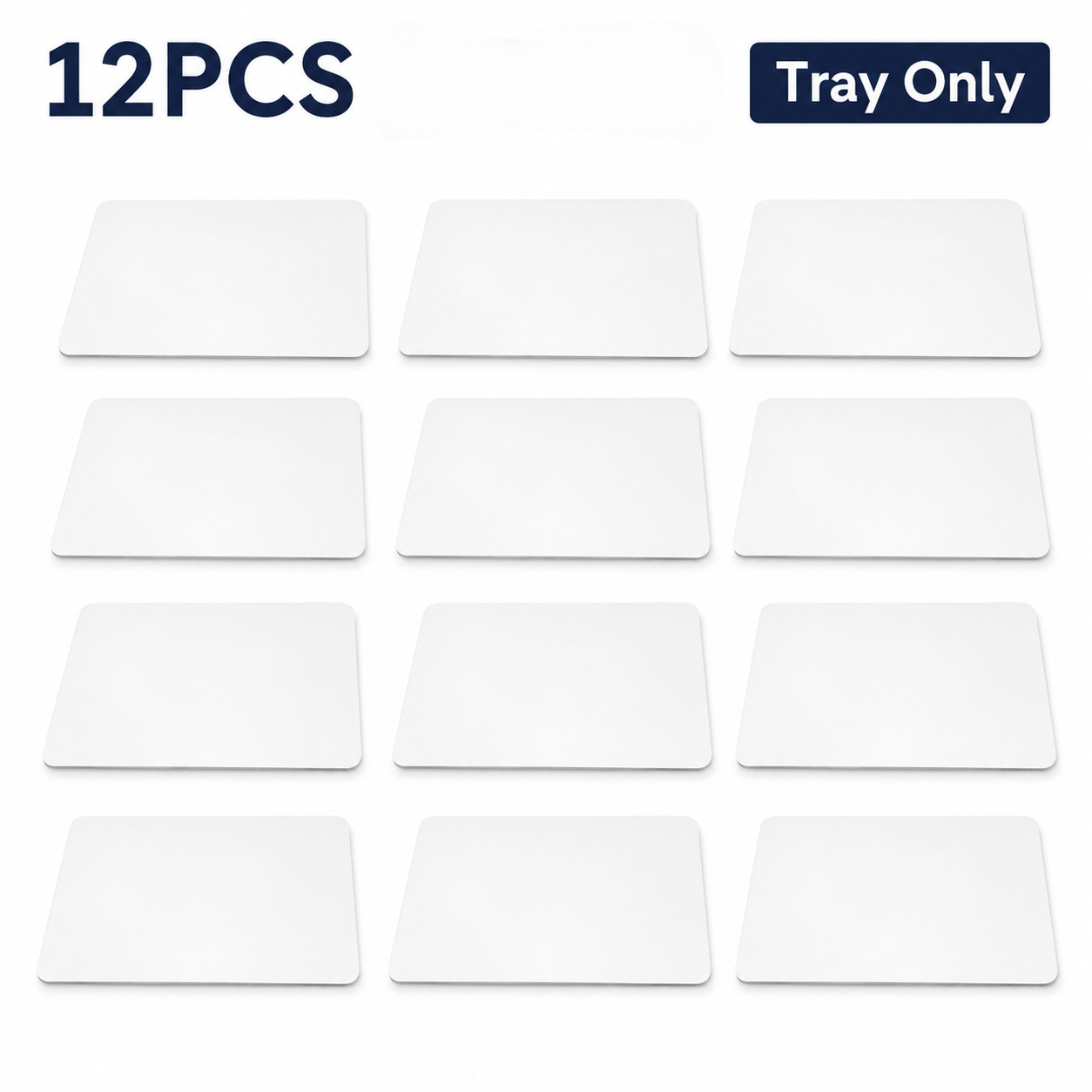 TEMU Lot de 12 supports à gâteau rectangulaires , 35 x 25 cm / 13,78 x 9,84 po, plateaux plats en papier pour gâteaux, base de dessert en carton