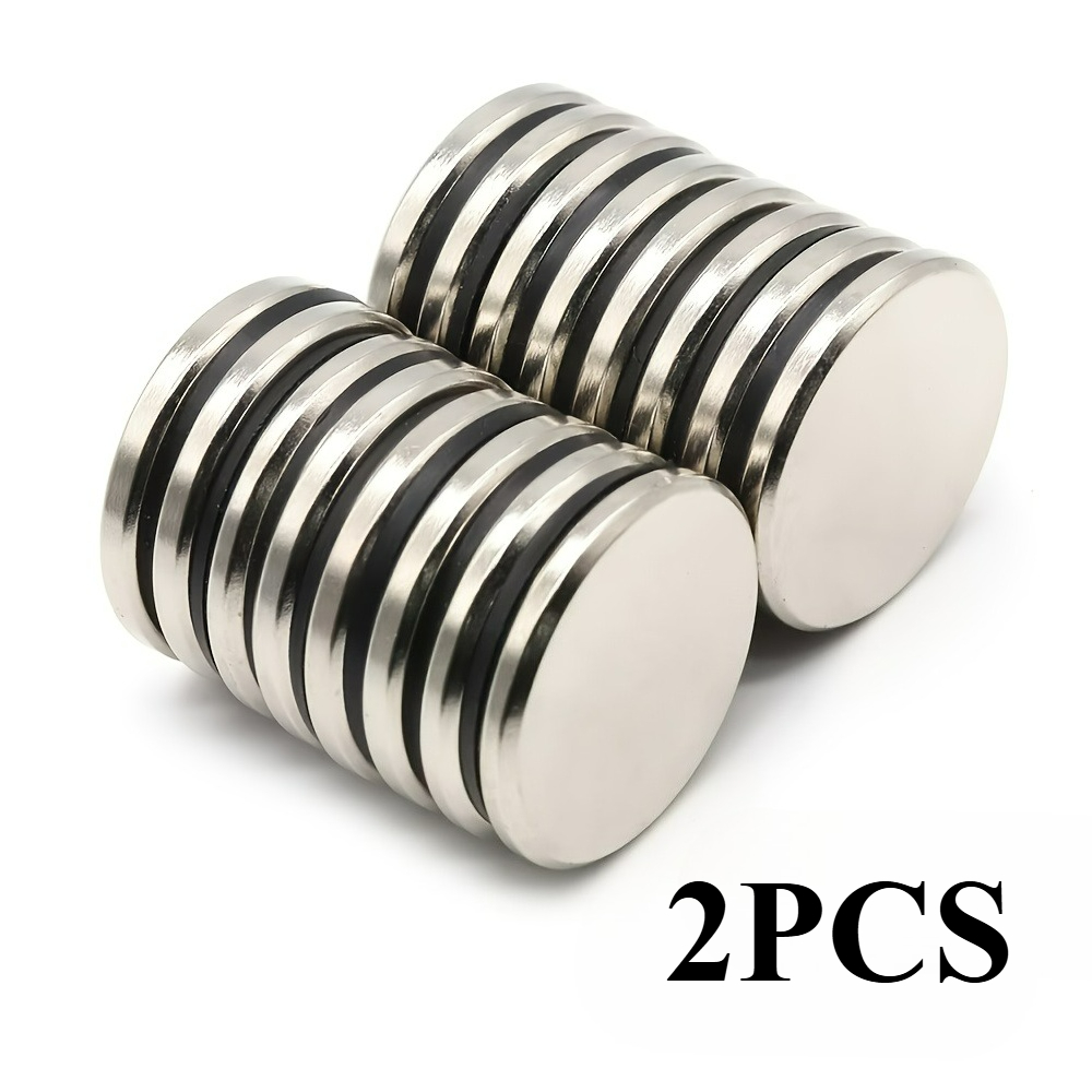 TEMU 30x5mm Round Magnets, 2pcs Disc Magnets, Ideal For Kitchens, , And Decorations, Various Daily