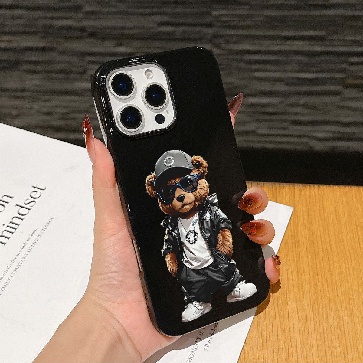 TEMU Phone Case: Jelly Bear Pattern Tpu Drop-proof Full-coverage Precision Protective Case, Suitable For Iphone 6/7/8/x/xs/xr/xs